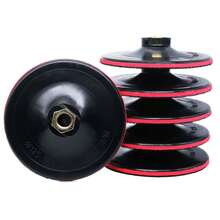 1PCS Almohadilla de respaldo de plástico de espuma de 5 pulgadas M14 5/8-11 Soporte de disco de lijado para amoladora angular Almohadillas de pulido Rueda de pulido Adhesivo - 5 PULGADAS M14 - Ver 1