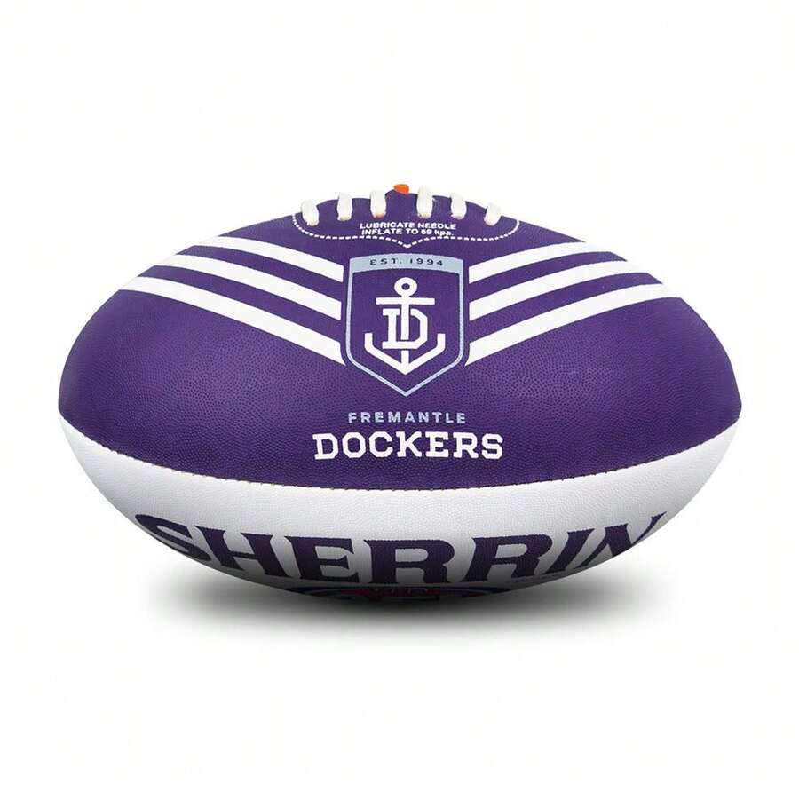 Fremantle Dockers AFL Club Football, Size 5 - B08D2FYC16 - View 1
