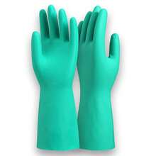 1 Pair Non-Latex Nitrile Rubber Gloves, Reusable Multi-Purpose Gloves For Kitchen, Dishwashing And Cleaning - Multicolor - View 7