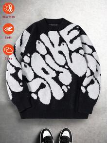 Set de 2 suéteres casuales, sueltos, cálidos, suaves y gruesos para adolescentes varones, aptos para primavera, otoño e invierno - Multicolor - Ver 6