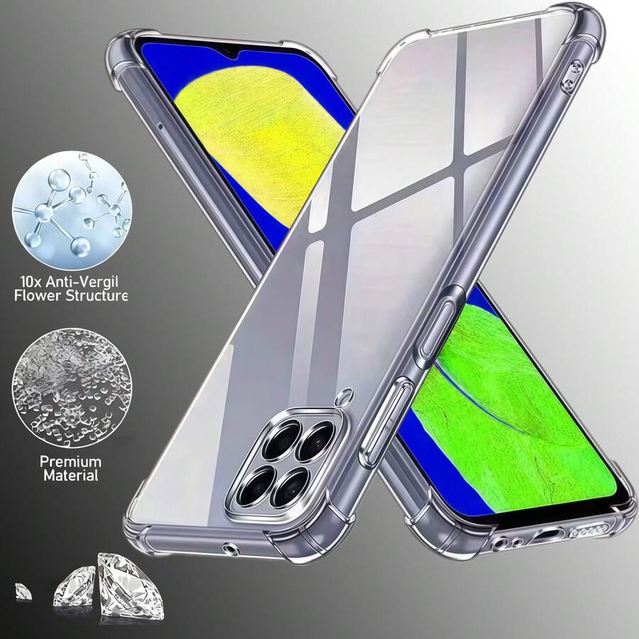 غطاء هاتف شفاف مقاوم للصدمات مزود بوسادة هوائية لهواتف OPPO A40/A60/A98/A38/A18/OPPO Find X3 Neo وطرازات متوافقة أخرى. تم تصميم الغطاء ليكون مقاوم للصدمات والبلى والخدش. - شفاف - مشاهدة 1