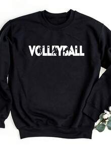 Volleyball Sweatshirt, Gift For Volleyball Player, Game Day Volleyball Sweater, Volleyball Sweatshirt For Practice, Volleyball Pullover - Gaya 9 - View 1