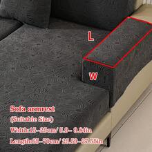 1pc Plush Jacquard Anti-Slip Sofa Seat Cushion Cover, Soft & Skin-Friendly, Pet-Proof, Elastic Sofa Slipcover, Suitable For L-Shaped Combination Sofa And 1/2/3/4 Seater Sofa, Spring/Autumn (Sold Individually)