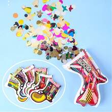 30个/包彩色纸屑礼炮，自动充气式纸屑发射器，适用于新年、婚礼、生日、节日派对庆祝活动