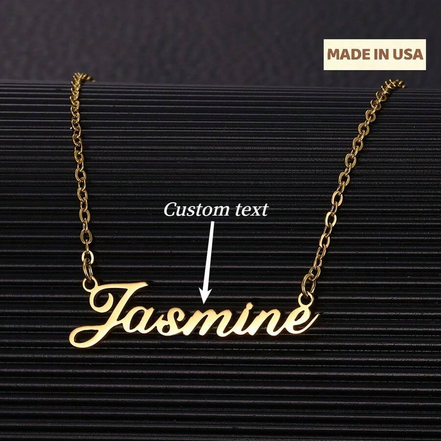 A Customizable New Type Of Personalized, Fashionable, And Simple DIY Name Necklace For Men And Women. - Multicolor - View 1