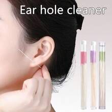120pcs Earring Hole Cleaning Sticks, Pink & White, Ear Wax Removal Swabs, Ear Cleaner, Suitable For Travel, Ear Cleaning, Ear Cleaning Kit, Ear Cleaning Tools, Earwax Remover - Multicolor - View 8