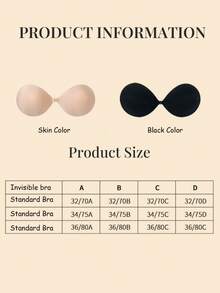 1 Chiếc Áo Ngực Nâng Ngực Silicone Vô Hình: Áo Ngực Silicone Không Dây Vô Hình Mùa Hè Cho Đám Cưới, Miếng Che Đầu Ngực Nâng Ngực, Thoáng Khí, Tự Dính, Miếng Che Đầu Ngực Silicone Nâng Ngực Dành Cho Nữ, Thích Hợp Cho Váy Và Đồ Lót - Nhiều màu - Xem 10