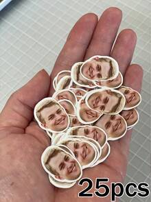 Đồ trang trí tiệc theo yêu cầu, ảnh khuôn mặt tùy chỉnh, giấy kim tuyến tùy chỉnh, hình dán mặt, băng rôn trang trí, phù hợp cho tiệc sinh nhật, sinh nhật lần thứ 21, quà tặng cho bạn thân, quà bất ngờ, đồ trang trí vui nhộn, tông màu rừng, phụ kiện tóc cho nữ. - Nhiều màu - Xem 9