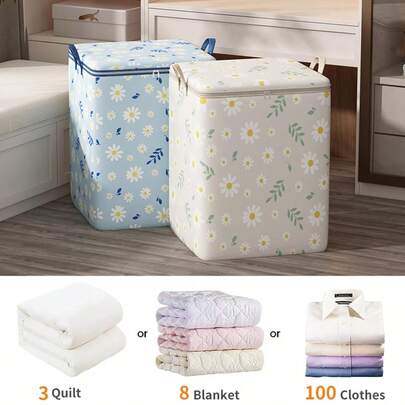 1PC Waterproof Storage Bag: Space-Saving Organizer For Quilts, Books, & More (Home & Dorm Use)