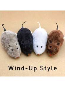 1pc Automatic Electric Mouse Toy To Entertain Cats Remote-Controlled Interactive Cat, Toy Movable Stuffed Mouse Pet Toys , That Can Be Moved Around Unleash Your Cat's Predatory Nature, Small Size For Easy Carrying, Rainbow Mouse And Cat Toys For Fun And Play Interactive Cat Game Toys, Toy Indoor Cat Toy(Random Styles)