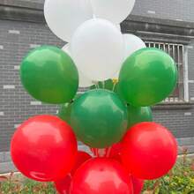 20pcs Large Red Heart Shaped Latex Balloons - Vibrant Romantic Decor For Valentine's Day, Weddings, Birthday Celebrations - 10 Red Balloons + 10 White Balloons + 10 Green Balloons - View 6