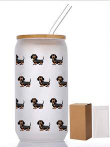 Customized Glass Cup, Personalized Glass Cup With Full-Print Pattern, Customized Water Cup, Bridesmaid Cup, Iced Coffee Cup, Personalized Gift, Proposal Gift Box, Birthday Gift, Bride Gift, Easy To Clean, Exquisite, High-Quality Customization, Personalized, Unique Ideal Gift For Her, Boyfriend, Girlfriend, Dad, Mom, Family, Friends, Son, Daughter, Students, Office Workers (DIY Assembly, Very Fun~)