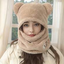 一件秋冬创意连帽卫衣，可爱熊猫造型一体式骑行帽，保暖弹力薄款拉法帽式耳罩，柔软抓绒设计，适合骑行、滑雪、户外摄影、休闲穿着，亦可作为圣诞礼物。 - 彩色 - 查看 10