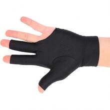 Profesionales de Billar de Billar, de Billar, de Billar para Mano Izquierda, Abiertos de Elastano de Tres Dedos - 1 - Ver 7