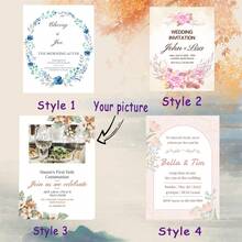 Tarjetas personalizadas, tarjetas con texto personalizado, tarjetas del Día de la Madre, tarjetas de cumpleaños, tarjetas de agradecimiento, reuniones, fiestas, cumpleaños, temporada de bodas, tarjetas de mensaje de regalo, postales, tarjetas de boda, cartas de amor, temporada de bodas, Diy - Tarjetas de boda - Ver 2