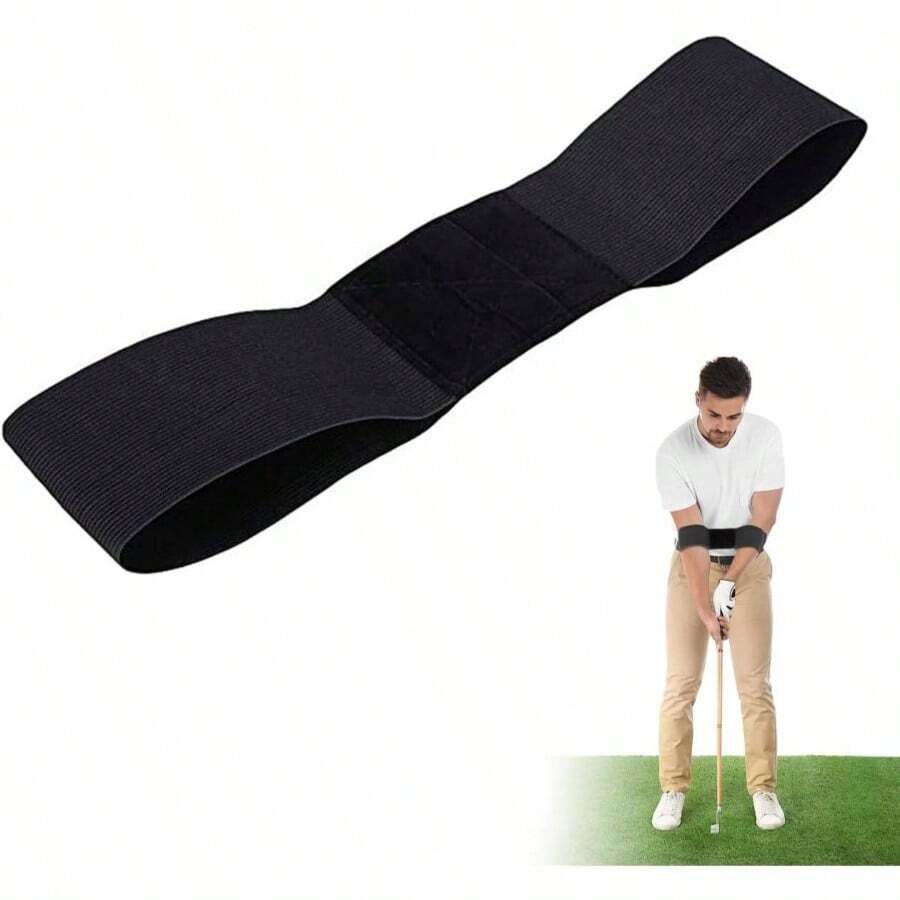 Swing Training Aid Arm Band, Portable Arm Band Correction Trainer, Easy Correct Swing Trainer Aid Grip Secret, Practice Beginners, Men, Women, - 1 chiếc màu đen - Xem 1