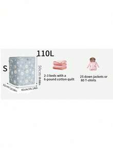 1 件可折叠布被子收纳袋，防尘、防水、防潮衣物收纳袋，带手柄，非常适合收纳被子、玩具、枕头、季节性服装、羽绒服、搬家和打包，采用优质牛津布制成，带拉链封口装饰装饰节日装饰房间装饰家居装饰卧室装饰卧室，收纳袋，家居收纳，女式白色 T 恤，女式黑色裤子，女士冬装，连衣裙， - 寶藍色 - 查看 15