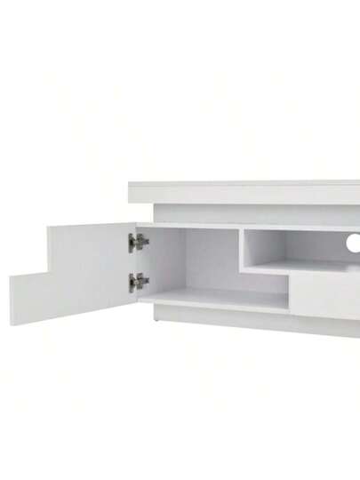 175*38*45cm Living Room TV Cabinet Shaped Cupboards Drawer, High Gloss LED Cabinet, Low Semi Open Storage Space, Free St ing TVs Up To 75 Inches view 8