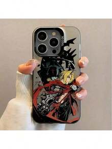 Nueva Funda de Teléfono con Ilustración del Chico Rubio Apasionado FULLMETAL ALCHEMIST Anime, Compatible para 17 16e 16 15 14 13 12 11 Pro X XR XSMAX 8 Plus - Cubierta Trasera Mate Anticaídas, Accesorioóvil,Tema de Cultura,Diseño Impreso con,Caja Moldeada por Inyección17 17promax - Multicolor - Ver 4