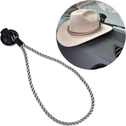 Hat Mounts, Cowboy Hat Mounts Your Vehicle, Cowboy Hat Holder Rack Truck SUV Car, Cowboy Hat Rack With Suction Cup, Cowboy Hat Hanger Car And HomeGray