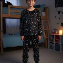 Pijama Calientita Suave Estampa - Constelacion - Ver 1