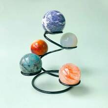 Crystal Ball Metal Base, 5 Heads Display Stand, Crystal Ball Display Bracket Decoration, For Home Room Living Room Office Decor, For Christmas Valentine's Day New Year Decor - Multicolor - View 1