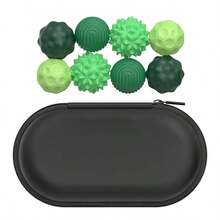 Juego de bolas magnéticas de silicona - Juguetes relajantes con textura elástica, colores surtidos (negro, verde, rosa, morado, azul), juguetes magnéticos (los colores y detalles son aleatorios) - Multicolor - Ver 11