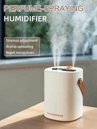 1个多功能香薰机，USB供电，集香薰、空气清新、香氛、加湿、驱蚊、彩色灯光于一体，适用于办公室、客厅、卧室、汽车、户外等场所，也是新年和圣诞节的理想礼物。