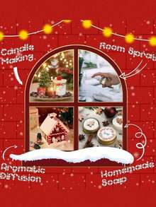 6pcs/1pc Christmas Pipette Essential Oil Set / 10ml Edible Grade Scented Candies, Tiramisu, Pumpkin Pie, Christmas Tree, And Other Holiday Aromas To Create A Festive Christmas And New Year Atmosphere. 10ml Water-Soluble Essential Oil / Aroma Diffuser / Humidifier / Diffusion Stone / Car Diffuser, Suitable For Bedrooms, Living Rooms, Kitchens, Bathrooms, Cars, And Hotel Leisure Aromas. Christmas Gifts, New Year Presents, New Year Gift Boxes - D1 - View 4