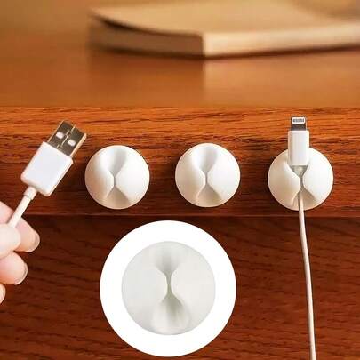 1PC Cable Organizer Set Wire Possessioner Cord Management Clips For -Free Storage And Desk Cable Organization White Office, Cubicle, Car, Nightstand And Desk Accessories - Gift Ideas Men, Women, Dad, Mom, Pack Mini Cable Clips, Holder Adhesive Cord Management Charger Wire Holder Clips For Desk, Ideal Cable Organizer Wire Keeper For Desk, Nightstand, Phone Charger, Computer, Home, Office, CarOffice Or MouseCable Clips White Cord Holder Cable Management Wire Organizer For Organizing Desk Nightstand Car Phone Charger