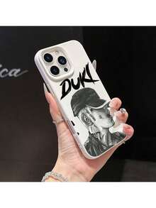 Fast EU Shipping (DE & ES) Halloween New 1 Duki Cartoon Character Pattern Matte Design Liquid Large Hole White Phone Case Anti-Fall Luxury Simple Protection Shockproof Durable Full Coverage Suitable For IPhone 16 Pro Max/16 Pro/16/16 Plus/15/15 Plus/15 Pro/15 Pro Max 14/14 Plus/14 Pro/14 Pro Max 13/13 Pro/13 Pro Max 12/12 Pro/12 Pro Max 11/11/11 Pro Max 17/17 Air/17 Pro/17 Pro Max Series Printed Phone Case Is The Perfect Gift For Birthday Girlfriend Boyfriend Friends Family And Yourself,  Phone - 黑色 - 查看 3