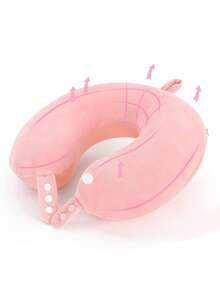 可调节柔软旅行颈枕，男女通用，头部支撑枕，飞机枕，适用于飞机、汽车和家用躺椅，旅行配件，助眠，度假，露营，办公用品，露营装备