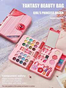 女孩过家家化妆套装，儿童公主装扮玩具，含唇彩、眼影、指甲油，圣诞节生日礼物，适合3-12岁儿童 - 彩色 - 查看 13