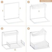 Under Sink Organizer And Storage Slide Out Cabinet Organizer Pull Out Sink Shelf For Kitchen Bathroom Laundry White 1 Pack - White - View 6