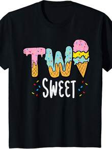 2nd Birthday Ice Cream Two Sweet Girls Boys Kids Toddler T-Shirt - 款式9 - 查看 1