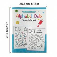 A-Z Letter Learning Workbook For Preschool, English Language Learning Coloring Book & Activity Sheets - 彩色 - 查看 3