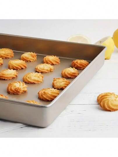 1 st 27,94 cm fyrkantig non-stick bakplåt för kakor, bakplåt, ugnstillbehör, bakverktyg, köksredskap, kökstillbehör, hushållskökstillbehör