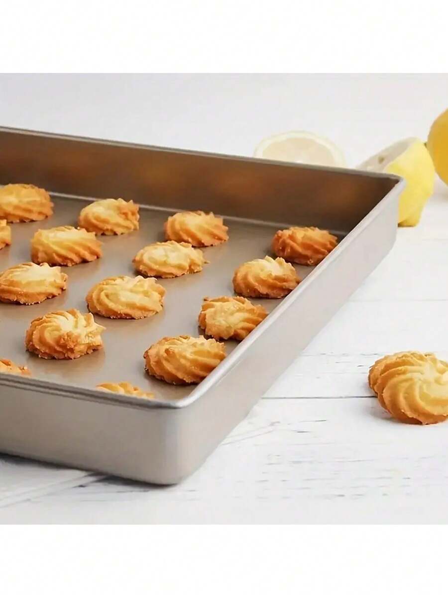 1个27.94厘米方形不粘饼干烤盘，烤盘，烤箱配件，烘焙工具，厨房小工具，厨房配件，家用厨房用品 - 彩色 - 查看 1