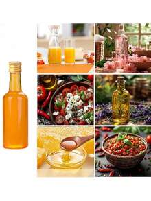 1/2/5/10pcs Mini Liquor Bottles,0.83oz 1.7oz 3.3oz Plastic Empty Miniature Bottle With Golden Cover Screw Caps, Small Shot Bottles, Drink Containers Wine Bottles Reusable Empty Spirit Bottle Juice Bottles Alcohol Bottles Sauce Bottles, Available In A Variety Of Colors And Sizes, For Weddings Parties, Christmas Day Party Supplies Perfect For Bathroom Travel, Outdoor Camping, Wedding Parties And Business Travel, Easy To Carry - Nhiều màu - Xem 8