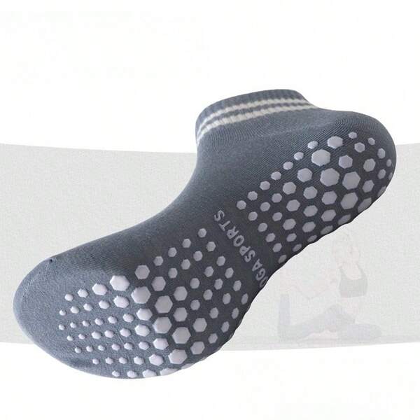 5 Pares de Meias Profissionais Antiderrapantes para Mulheres & Meias com Pontos Antipelulinhas para Dança, Fitness, Pilates, Adequadas para Exercícios Internos, Yoga, Pilates e Esportes Externos