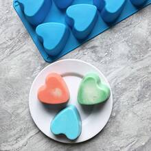 1pc 8-Cavity Heart Shaped Baking Mold For Desserts, Mousse Cakes, Pastries, DIY Baking Tool, French Pastry Mousse Mold
