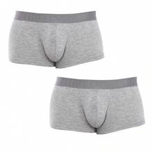Bikkembergs Confezione da 2 Boxers Fashion Bamboo BKK1UTR03BI per uomo - Grigio - Visualizzare 1