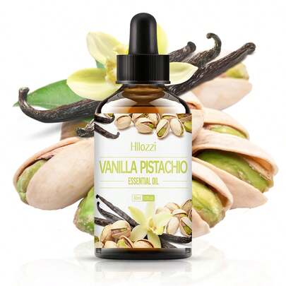 Vanilla Pistachio Essential Oil 30ml/1.01 Fl.Oz - A Creamy, Nutty Essential Oil With A Soft, Sweet Scent, Suitable For Diffusers, Home Fragrances, Christmas Decorations, Candles, And Soaps. - Silky Smooth And Lightweight Texture Adds A Comforting Fragrance Touch. Ideal For Diffusers.