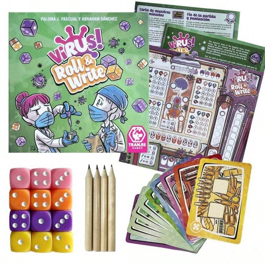 Virus-Infected Cards, Family Gathering Interactive Cards, And Items For Enhancing The Atmosphere Of Party Activities - 綠色 - 查看 1