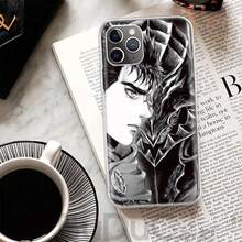 Black White G-Guts B-Berserks Cover Compatible With  16 15 Pro Max 14 Plus 13 12 Mini 11 Apple Phone Case X XS XR 7 8 + Art Print Shel, Cover Compatible With  17 Pro Max Case,  17 Pro Case,  17 Case,  16 Pro Max Case - AN576-2 - 查看 11