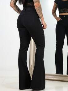 White Flare Pants Level - màu đen - Xem 2