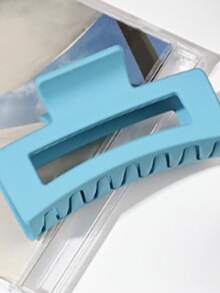 1pc/4pcs Blue Gradient Matte Square Hair Claw, 8.5cm Claw Clips Hair Clips Hair Jaw Clip Hair Clamps Hair Clutch Hair Catcher Clip Fall Winter Hair Accessories For Women For Vacation Outfits Woman - Multicolor - View 6