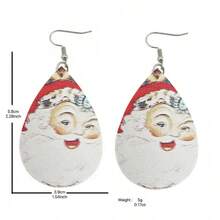 2pcs Fashionable Multi-Color Halloween Pumpkin Splice Minimalist Wooden Acrylic Pendant Earrings For Women, Suitable For Party, Halloween Event
