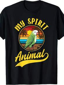 Quaker Parrot T-Shirt - Style 3 - View 1