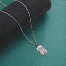 TEAMER Stainless Steel Tarot Cards Necklace Vintage Tarot Jewelry Good Luck Amulet Pendants For Women{Inchcolor_nameinch:InchSilver-THEEMPRESSinch} - 銀-THEEMPRESS - 查看 5